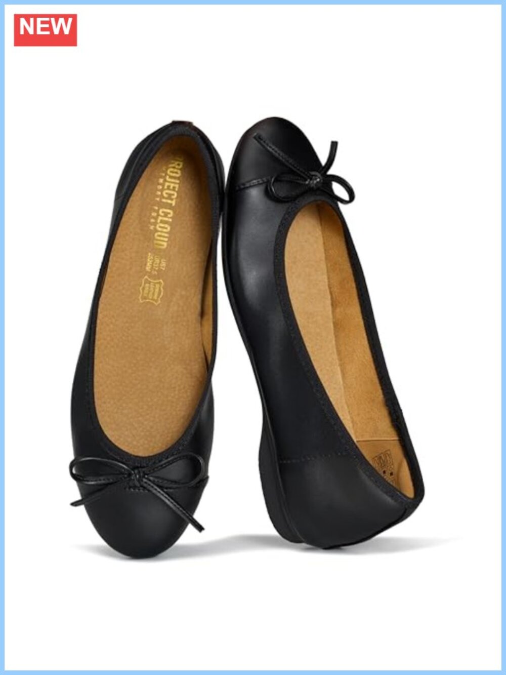 Women's Ballet Flats Memory Foam Insole Slip On Dress Shoes